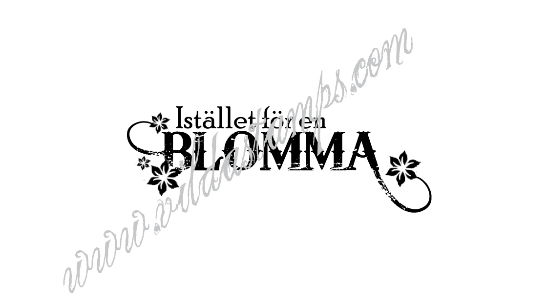 "Istället för en blomma"