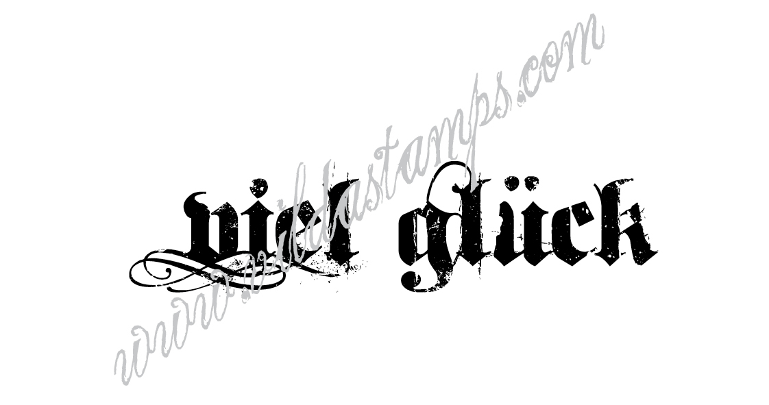 "Viel glück"