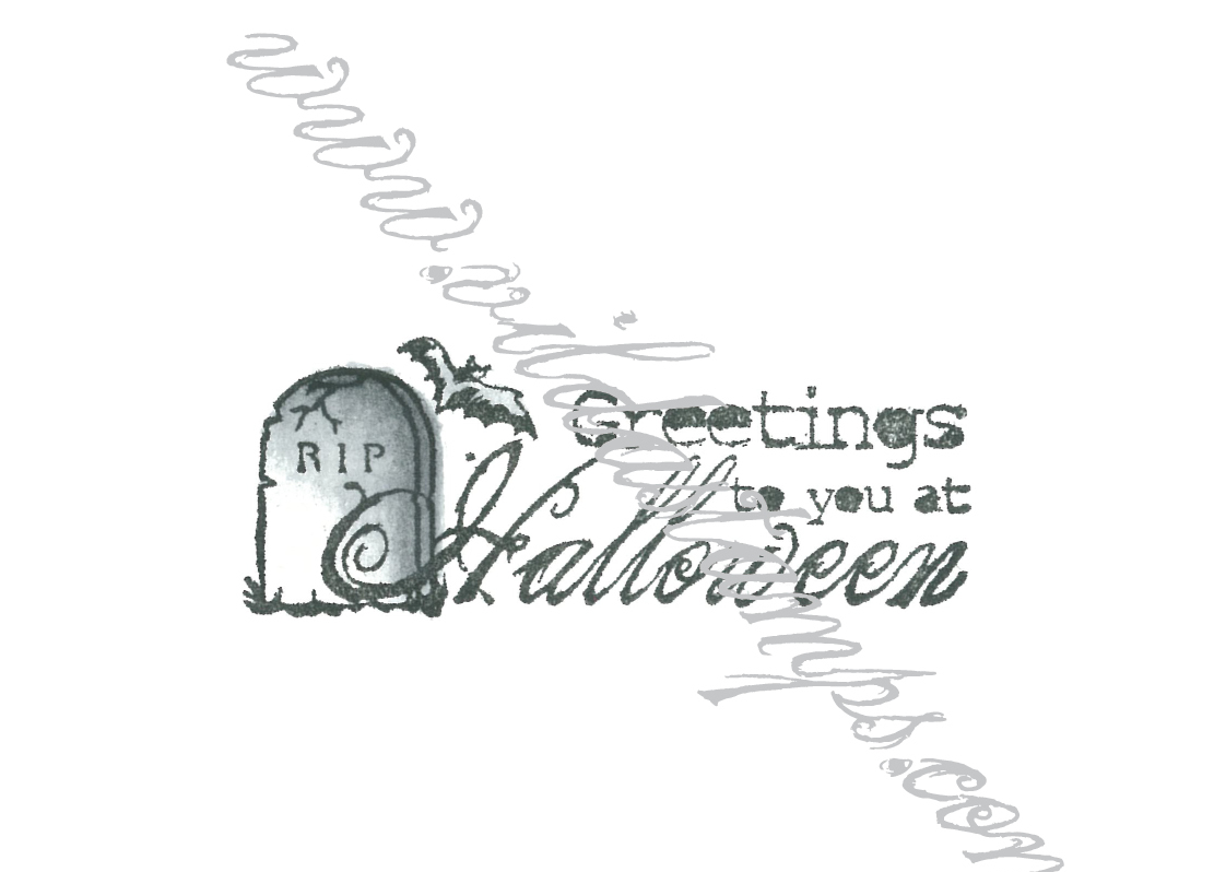 "Greetings to you at Halloween"