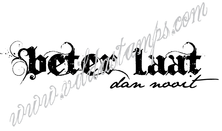"Beter laat dan nooit"