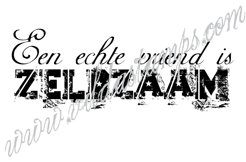 "Een echte vriend is zeldzaam"