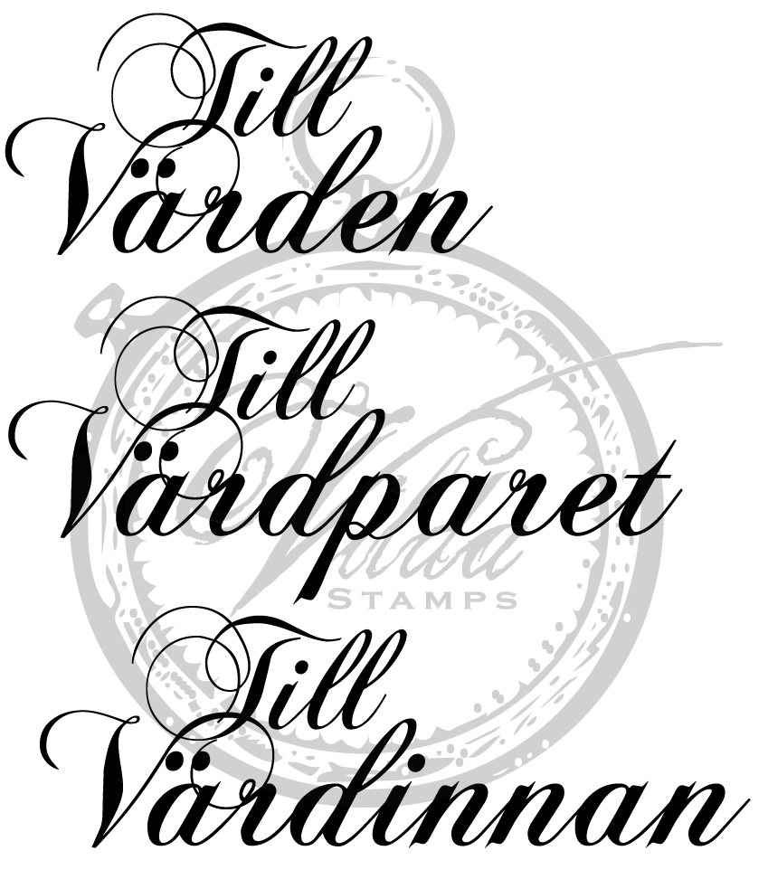 "Till Värdparet", "Till Värden", "Till värdinnan"