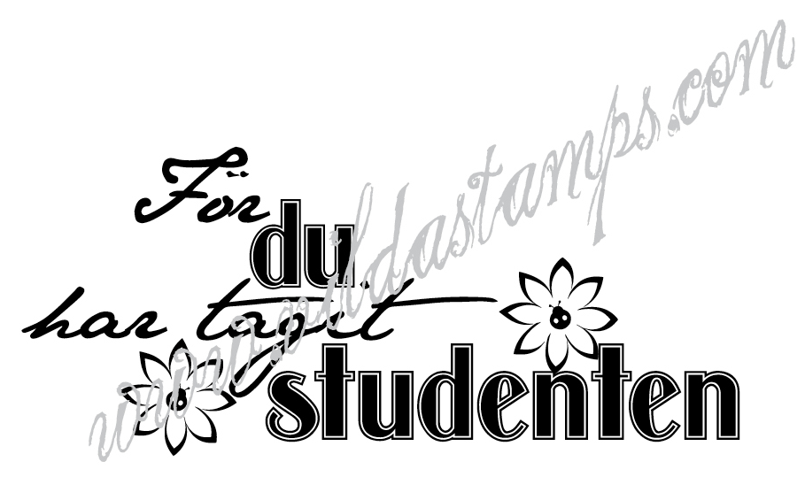 "För du har tagit studenten"