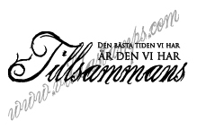 "Den bästa tiden är den vi har tillsammans"