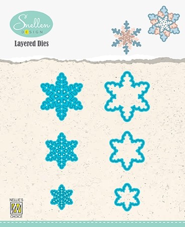 Layered Dies "snowflakes 01"