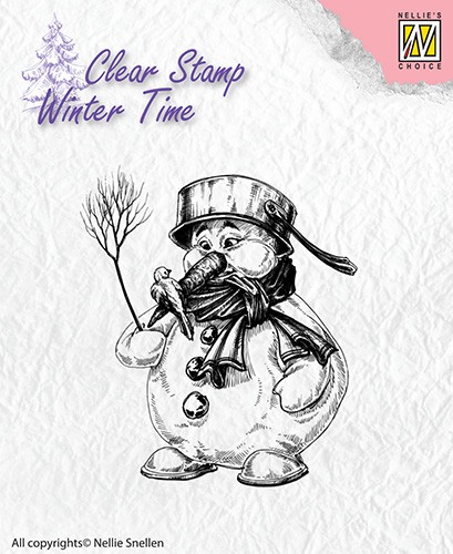 Clear Stamps Winter Time "Snowman"
