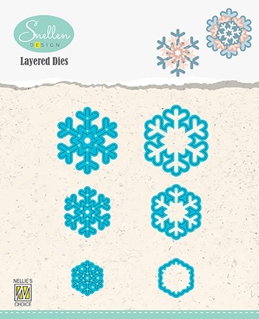 Layered Dies "snowflakes 02"