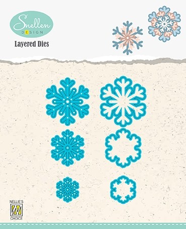 Layered Dies "snowflakes 03"