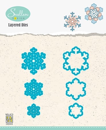 Layered Dies "snowflakes 05"
