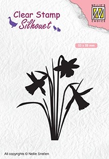 Silhouet clear stamps "Daffodil"
