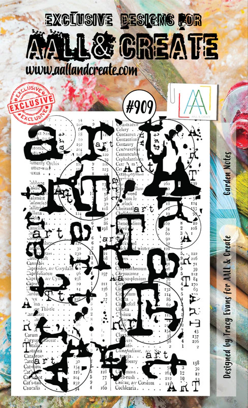  A6 Clear Stamp Set - Garden Notes