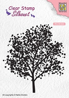 Silhouet clear stamps "tree"