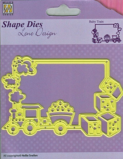 Shape Dies Lene Design "Frame Baby-Baby Train" 