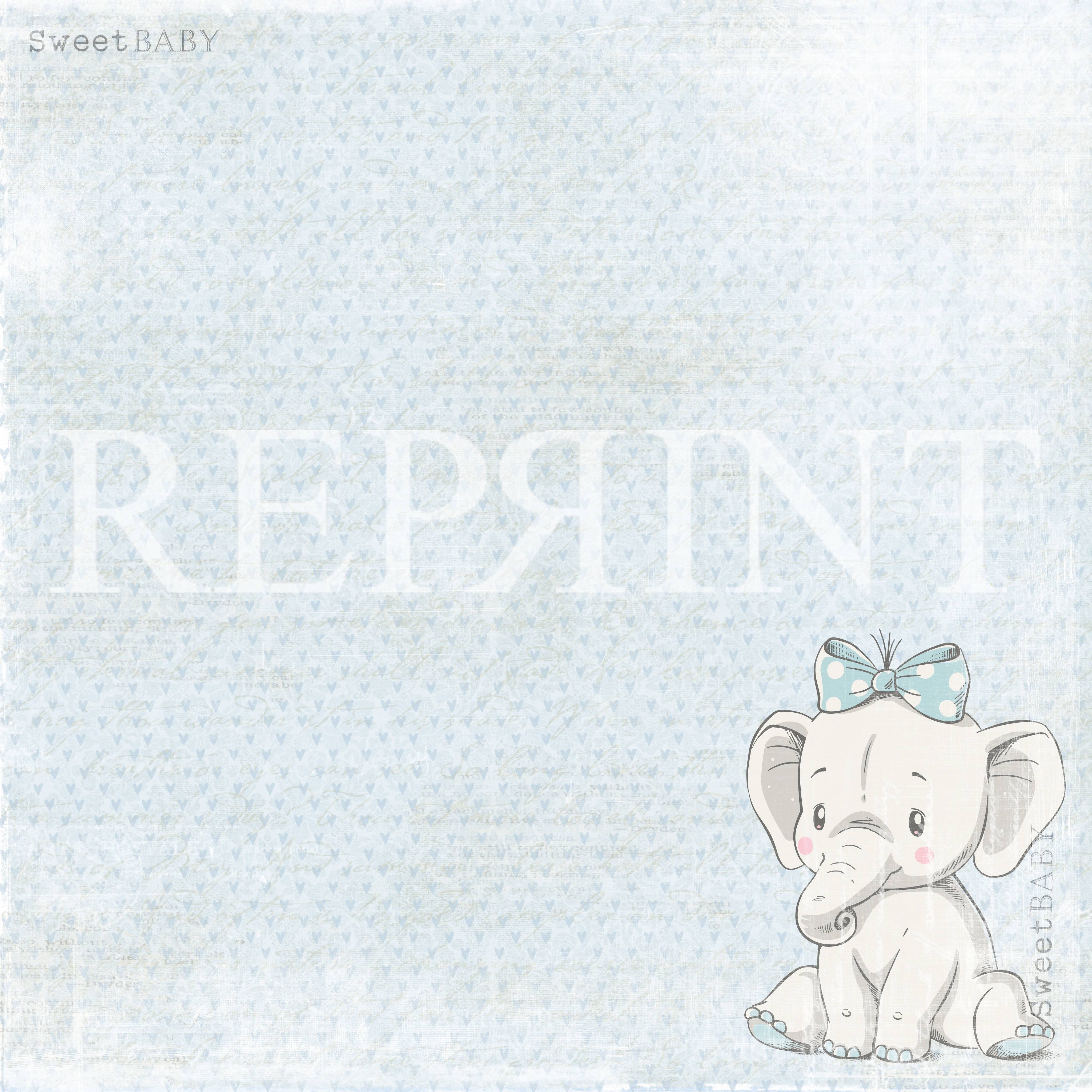 Sweet Baby Blue Elephant