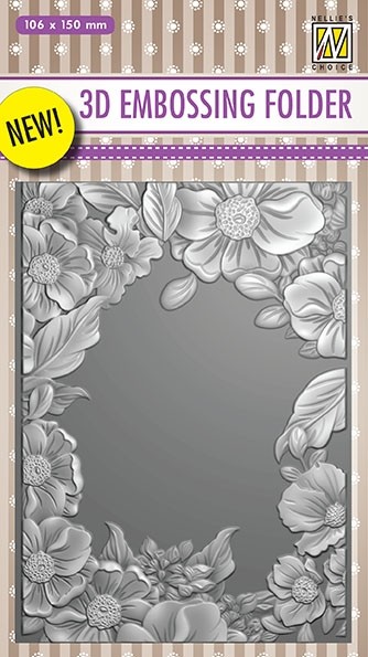 3D Embossing folder "Flower Frame"
