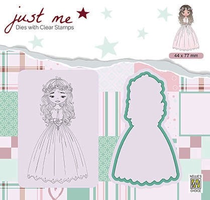 Just Me dies + Clear stamp "Communion"