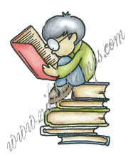 Boy on books