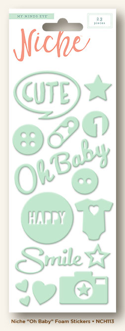 Niche Foam Stickers - Oh Baby
