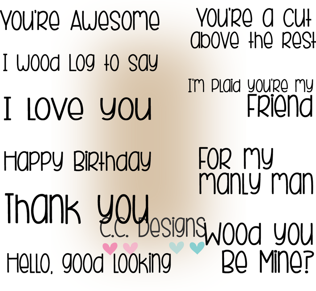 CC Design - Lumberjack Sentiments