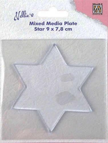 Mixed media plate Star 