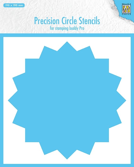  Precision circle stencil: "16 point circle" for Stamping Buddy Pro