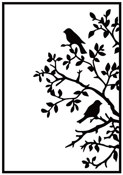 Embossing Folders "birds on branch" 