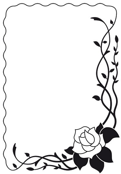 Embossing Rose Frame