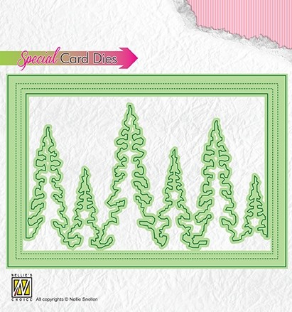 Shake Card Dies 'Pinetrees" 