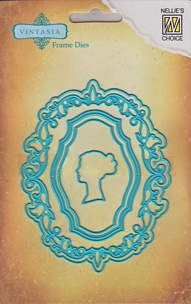 Vintasia Dies  Oval With Ladies Head