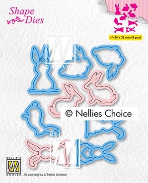 Shape Dies "collection of hares-1"