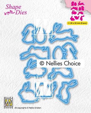 Shape Dies "collection of hares-2"