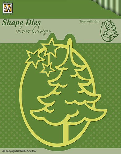 Shape Dies Tree with Stars
