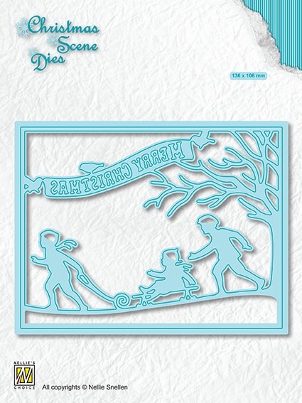 Christmas scene dies "Snowfun