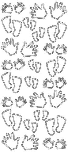 Peel Off Stickers - "Hands & Feets"
