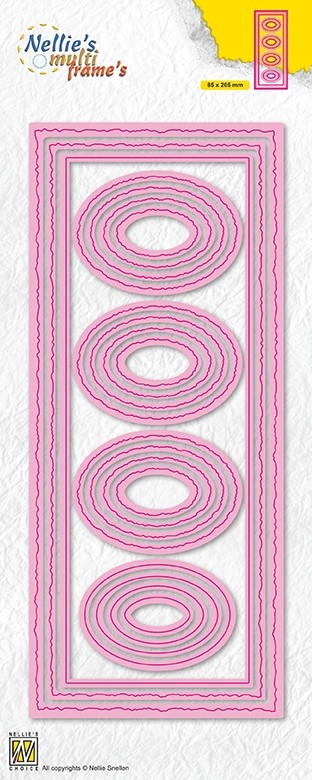 Multi Frame Dies "Slim lines-ovals"