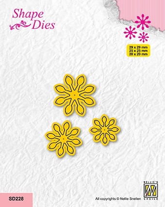 Shape Dies "set of 3 flowers-7"