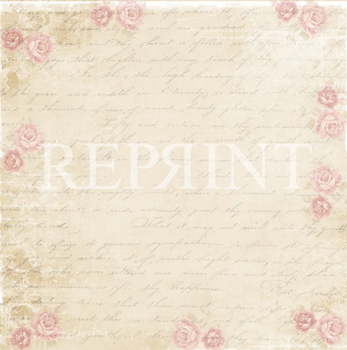12x12 Reprint - Roses for you Spring Blossom Collection