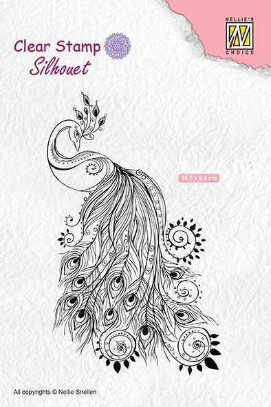 Clear stamps Silhouette "Peacock" 