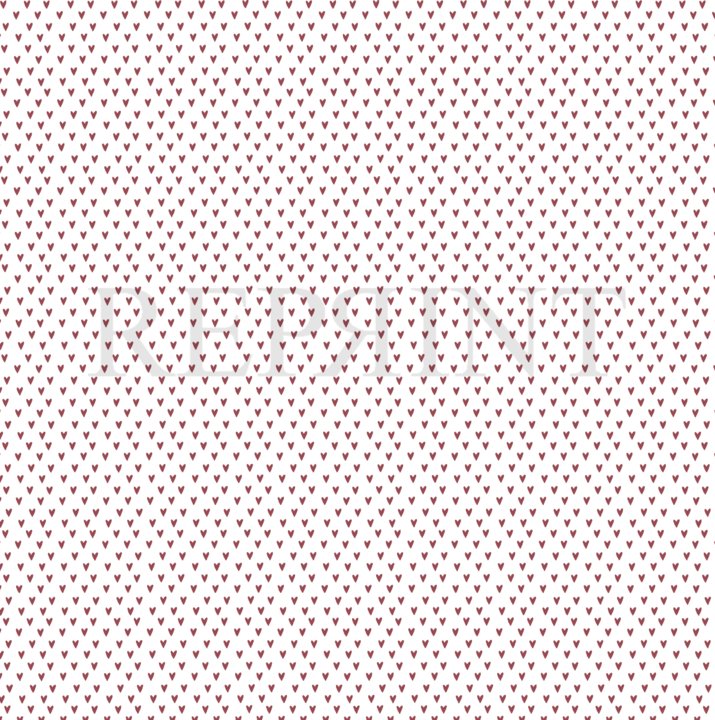 12x12 Reprint Basic Collection - Burgundy Mini hjärtan  - 2