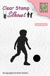 Clear stamps Silhouette "football player"