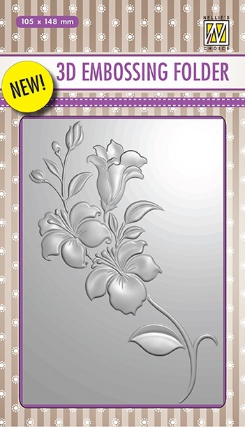  3D-embossing folder "branch with flowers"