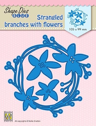 Shape Dies Blue "Strangeled branches with flowers" 