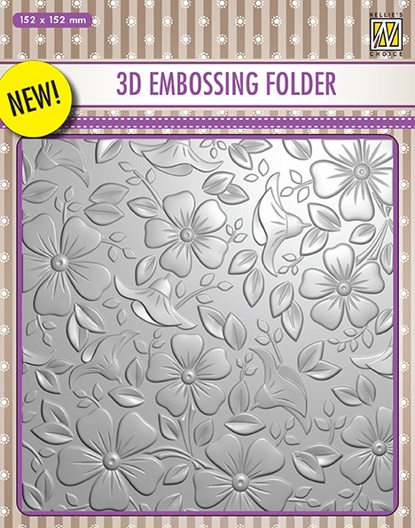  3D-embossing folder "flowers-3" 