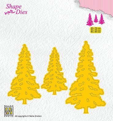 Shape Dies "3 Pinetrees" 
