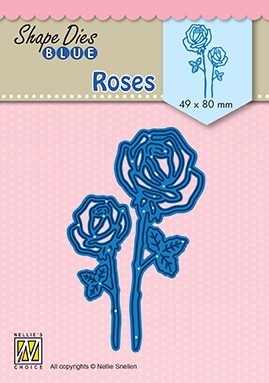 Shape Dies Blue "Roses" 