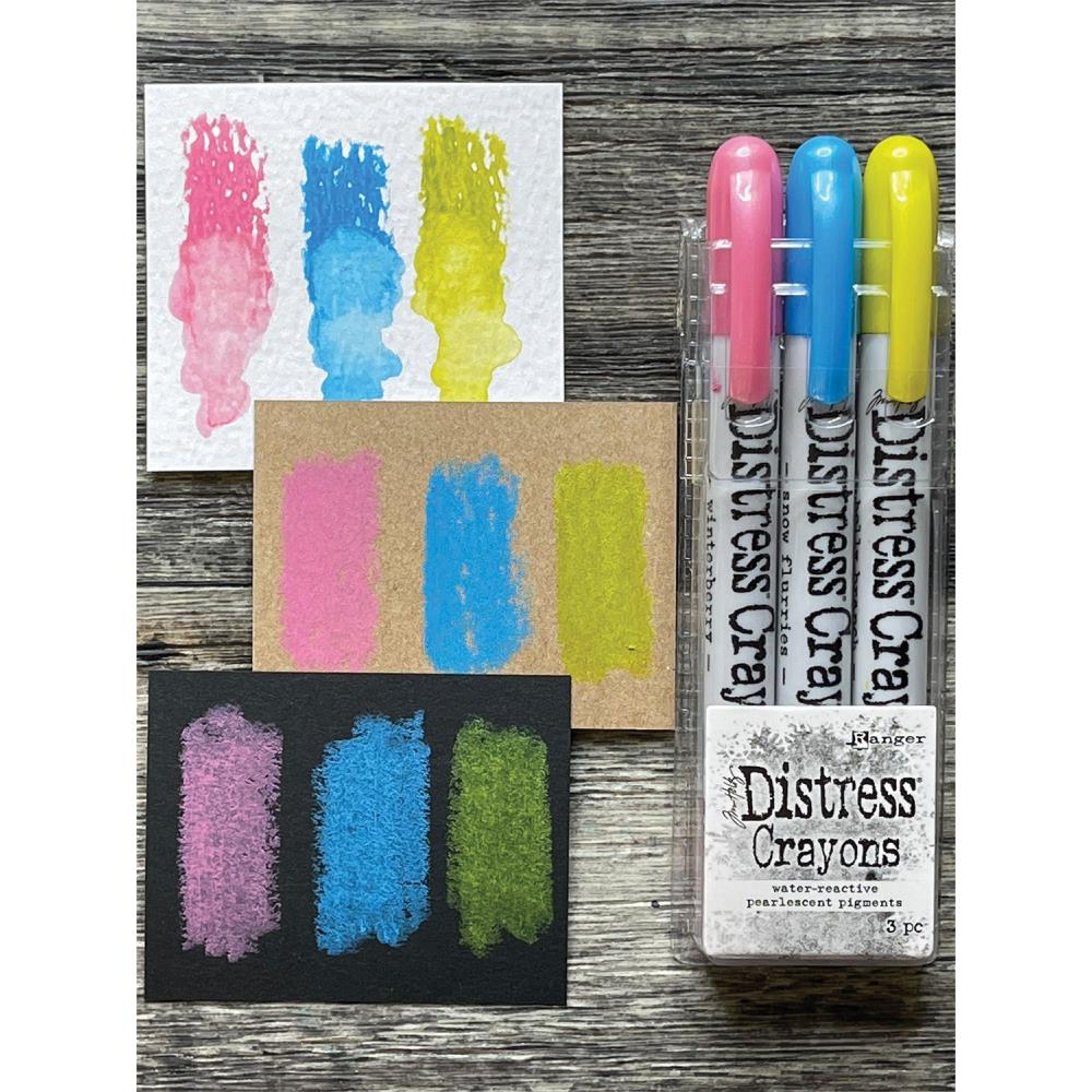 Tim Holtz Distress Crayon Pearl Set -Holiday Set# 2