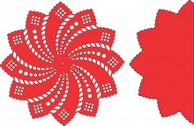 B209 Pinwheel Doily