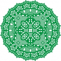 DL108 Kiwi Doily