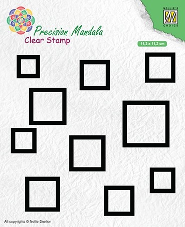 Precision Mandala clear stamps "Squares"