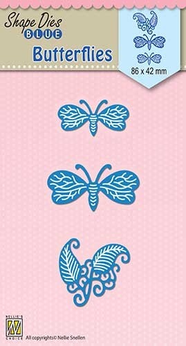  Shape Dies Blue "Butterflies"